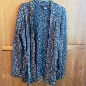 Black and white  stripped cardigan